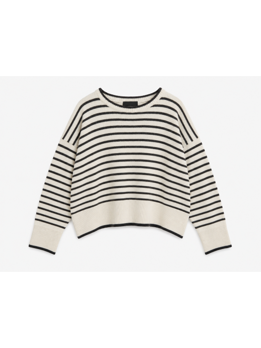 Pull à rayures oversize