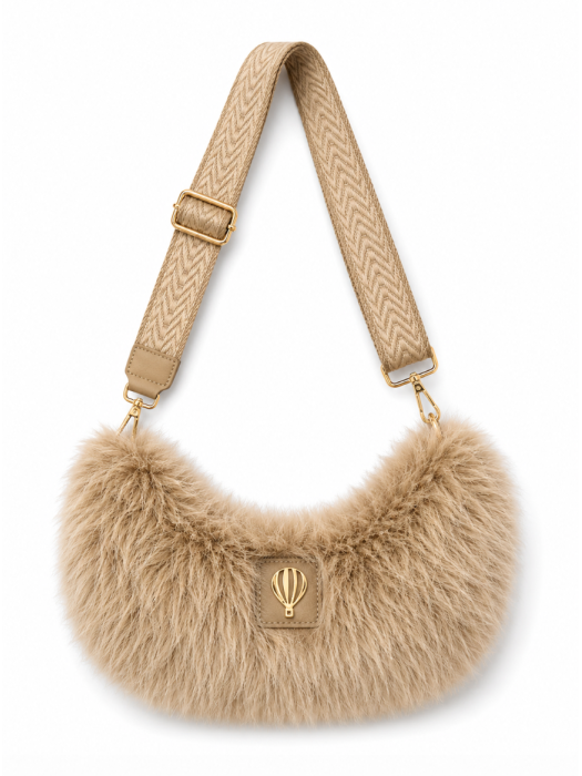 Sac banane fausse fourrure