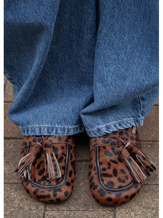 Mules Léopard Fourrées