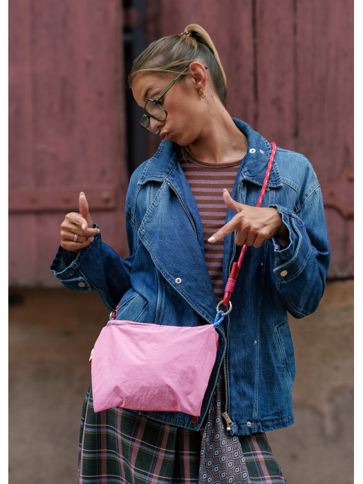 Pochette bandoulière bi colore